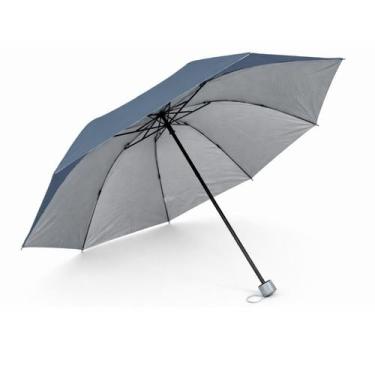 Imagem de Guarda Chuva Azul Escuro com Capa com Alça e Ziper 95x50cm - Genérico