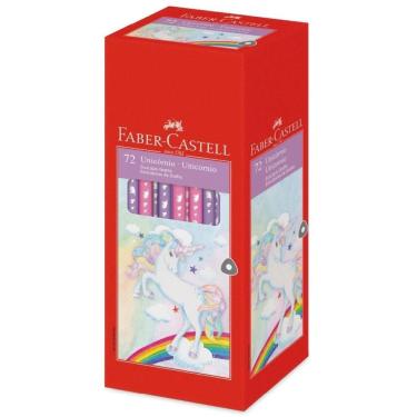Imagem de Lápis Preto Redondo Decorado Faber-Castell Ecolapis Grafite Unicornio Caixa com 72