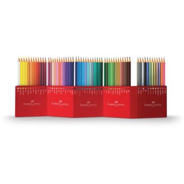 Imagem de Lápis de Cor Faber-Castell Ecolápis Aquarelável Sextavado 60 Cores com Pincel Soft Touch