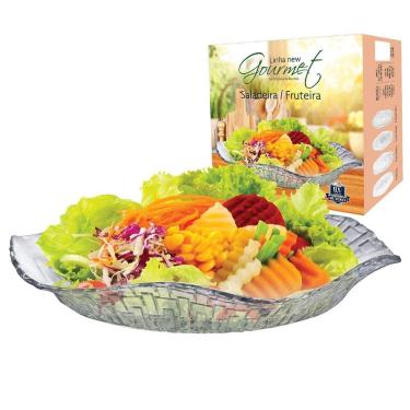 Imagem de Saladeira Bari de Vidro Resistente Lavável em Lava-Louças Design Diferenciado Transparente Ruvolo