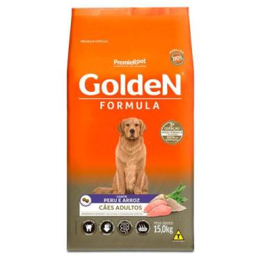 Imagem de Ração Golden Fórmula Para Cães Adultos Sabor Peru e Arroz 15 kg - Prem