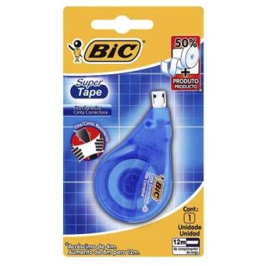 Imagem de Corretivo em fita Super Tape 4.2mm x 12m c/ 1 unid Bic