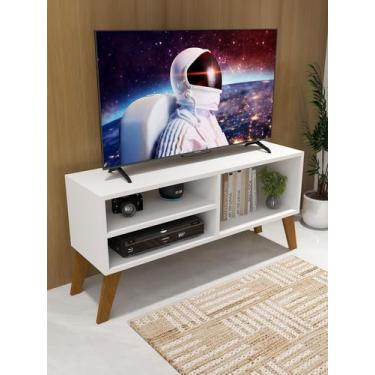 Imagem de Rack 100% MDF 15mm para TV até 50 Polegadas Pé Retrô Sala Quarto Escri