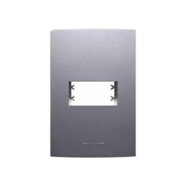 Imagem de Placa 4x2 1 Posto E Suporte Grafite - Alumbra Inova Pro - NoBrand