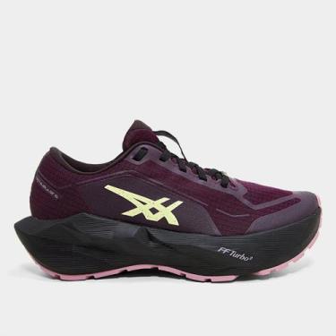 Imagem de Tênis Asics Novablast 6 GTX Feminino, Roxo, Preto, 37