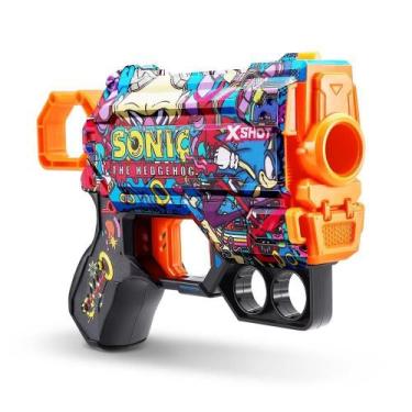 Imagem de Lançador de Dardos X-Shot Skins Menace Sonic Robotnik 6 Skins Candide