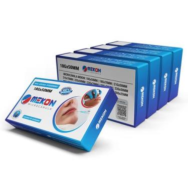 Imagem de Microcânulas preenchimento facial mekon 18gx50mm cx50un tamanho:18gx50