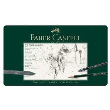 Imagem de Lápis preto Pitt Grafite Grande com 26 unidades 112974 - Faber-Castell