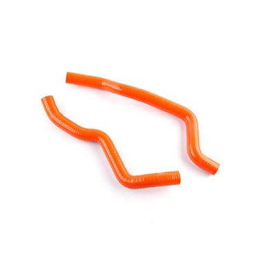 Imagem de LUXERAD Kit de tubo de mangueira de radiador de silicone de desempenho de 3 camadas 4,5 mm para KTM 450 SX 450SX 2009-2011 (laranja)