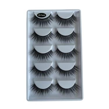 Imagem de Le Vangee Linha Cílios Postico Premium Profissional Para Atendimento - Fibra De Seda - 5 Pares - #3D-Farah - Ref. Lv-3D-Farah (Ean13.7899700508274) Preta