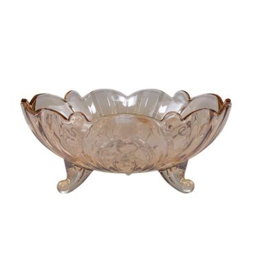 Imagem de Centro De Mesa De Cristal Fruit Ambar 23X9,5Cm - Lyor - 4421