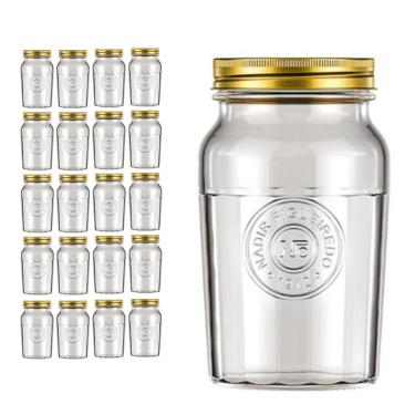 Imagem de Pote Americado Vintage Retro Tampa Biscoito 1,5L Nadir 20Un