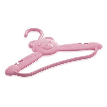 Imagem de Adoleta Bebê Urso Cabide Infantil, Rosa (Bebê), 1.7 x 30 x 20 cm
