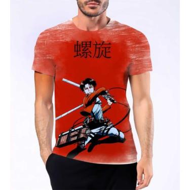 Imagem de Camiseta Camisa Levi Ackerman Capitão Attack On Titan Hd 4 - Estilo Kr