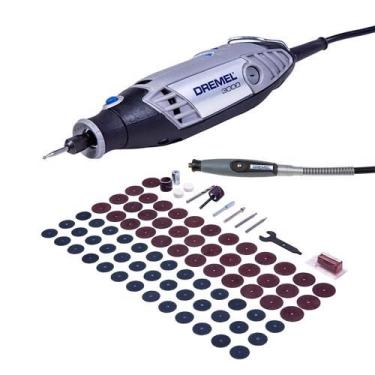 Imagem de Dremel 3000 Microrretífica com Eixo Flexível e 82 Acessórios 127V