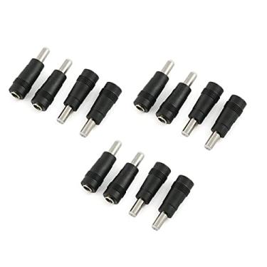 Imagem de Adaptador de alimentação CC de 10 peças Longdex 5,5 x 2,1 mm fêmea para tomada macho de 5,5 x 2,5 mm tomada elétrica para conector universal de cabo de alimentação de interface de laptop