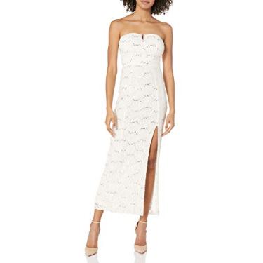 Imagem de Speechless Vestido Promitido Longo de Renda Sem Alças Juvenil, Creme, 3