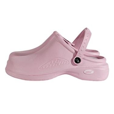 Imagem de M&M Scrubs - Sapatos femininos leves para enfermeiros/tamancos para amamentação, rosa, 6