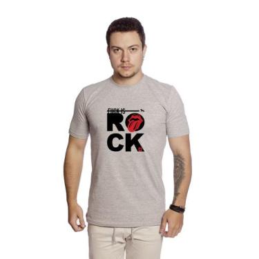 Imagem de Camiseta Masculina Adulto Rock Techmalhas Basica De Algodão