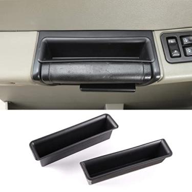 Imagem de Compatível com Hummer H2 2003-2007 Organizador de Porta Frontal Bandeja de Armazenamento Apoio de Braço Caixa Recipiente de Telefone Suporte de Alça Porta-Porta Palete