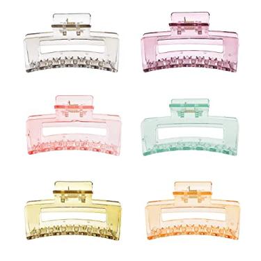 Imagem de 2022 novos grampos de cabelo geleia, grampos de cabelo preto acrílico, presente maravilhoso, grampos de cabelo de garra forte para mulheres cabelo grosso e cabelo fino, cor fofa