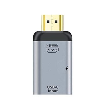 Imagem de Xiwai Adaptador de alimentação USB-C tipo C fêmea para pia HDMI HDTV e PD 4K 60hz 1080p para telefone e laptop