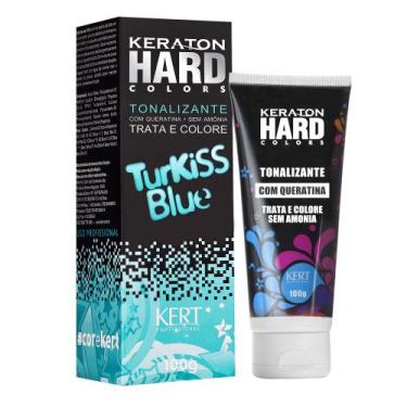 Imagem de Kert Keraton Hard Colors Tonalizante Cor Turkiss Blue - 100G