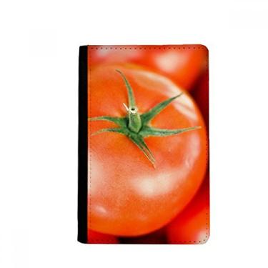 Imagem de Porta-passaporte com imagem de tomate de frutas temperadas frescas notecase burse capa carteira porta-cartão, Multicolor