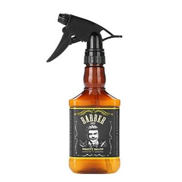 Imagem de Pulverizador de água para cabeleireiro, recarregável para barbeiro borrifador de água para barbeiro garrafa de spray vintage ferramenta de cabelo 300 ml marrom