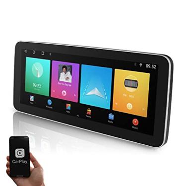 Imagem de XRC TECH Tela sensível ao toque de 12,3 polegadas Android 10.0 unidade de cabeça estéreo para carro Carplay Android Auto Bluetooth 5.0, WiFi AM/FM/Leitor de link espelhado com câmera de visão traseira GPS Navegação