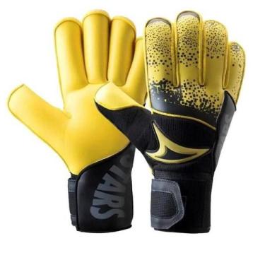 Imagem de Luva Goleiro Fox Pto/Amr - Three Stars