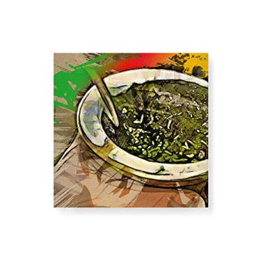 Imagem de Arte Maníacos Quadro Decorativo em Tela Canvas Chimarrão Desenho - 30x30cm