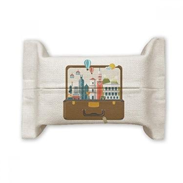 Imagem de Bolsa de linho de algodão para lenços faciais de Hong Kong Famous Place