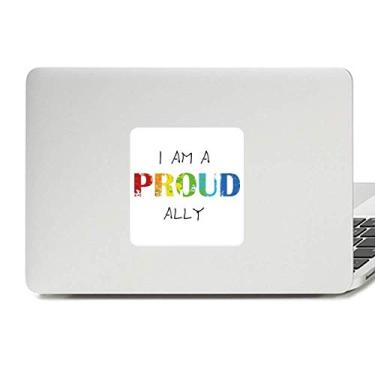 Imagem de LGBT Adesivo de vinil com bandeira de arco-íris orgulho Ally para laptop decoração de PC