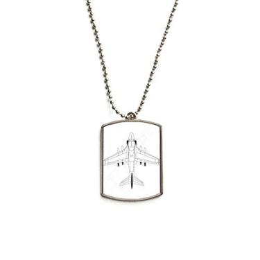 Imagem de DIYthinker Fighter Lyrics Army Colar com pingente de placa de cachorro de aço inoxidável