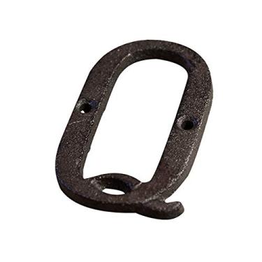 Imagem de Número de placa de casa flutuante 3D de 7,6 cm, letra do alfabeto de metal número A a Z, placa personalizada de 0 a 9 para placa de porta personalizada caixa de correio de rua, metal de ferro fundido, montagem de parafuso, antiferrugem