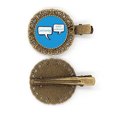 Imagem de Grampo de cabelo Diário Chat Good Morning