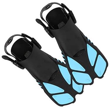 Imagem de Wosune Barbatanas de natação, TPR+PP, 1 par para mergulho no verão para snorkeling(M)