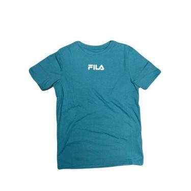 Imagem de Camiseta Juvenil Fila Charged Masculina -Verde Água