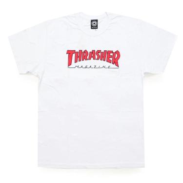 Imagem de Camiseta Thrasher Manga Curta Outlined Branca-Masculino