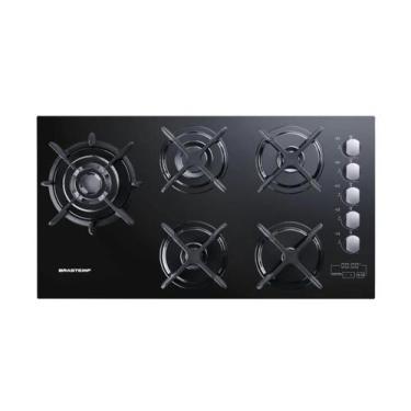 Imagem de Cooktop À Gás Brastemp 5 Bocas - Quadrichama E Com Timer Touch Para Fa