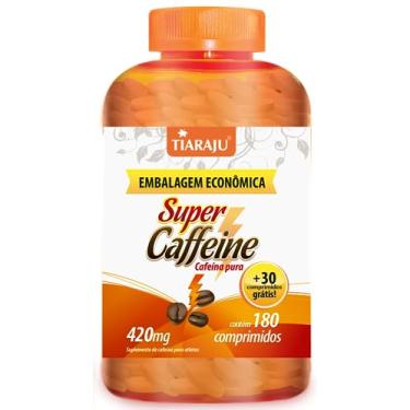 Imagem de Cafeína Super Caffeine Tiaraju 180+30 Comprimidos De 420mg