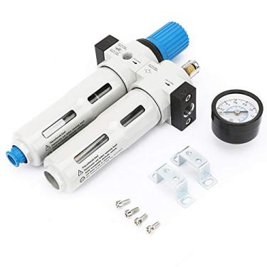 Imagem de Tratamento De Fonte De Ar - Forte Resistência à Pressão,Lubrificador Regulador De Filtro De Ar, Liga De Alumínio - Ideal Para Tratamento De Fonte De Ar - FRC-1/4 MINI - Lubrificador Combinado De Regu