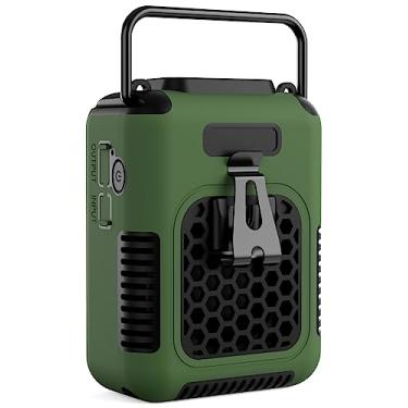 Imagem de Koonie Ventilador de clipe de cintura portátil com luz, 10.0000 mAh recarregável, ventilador pessoal de corpo com as mãos livres dura 30 horas, fonte de alimentação de porta USB, ventilador sob a