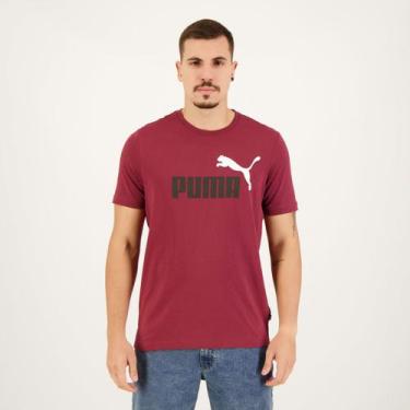 Imagem de Camiseta Puma Ess+ 2Col Logo Vinho