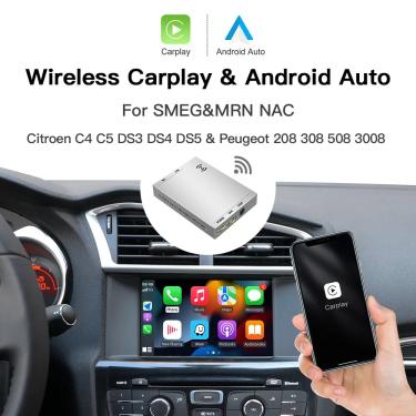 Imagem de Apple Carplay sem fio com câmera reversa  suporte Android para Peugeot Citroen SMEG MRN NAC 208 308