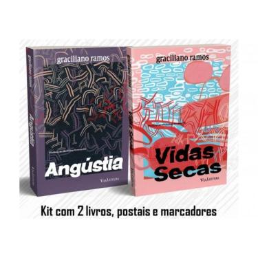Imagem de Graciliano Ramos – Vidas Secas + Angústia: Kit Com 2 Livros, Postais E Marcadores