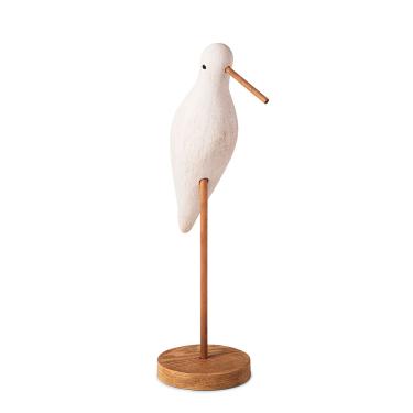 Imagem de Escultura Pássaro em Poliresina Branco - 35cm