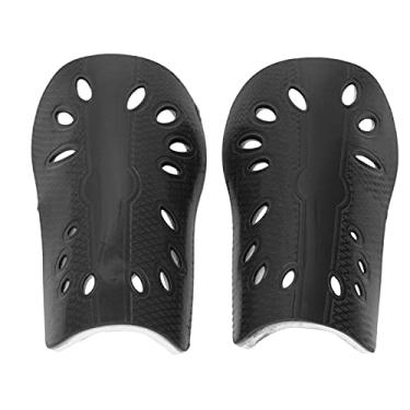 Imagem de Caneleiras de Futebol Infantil Equipamento de Proteção Respirável para Atividades de Futebol Infantil (Preto)