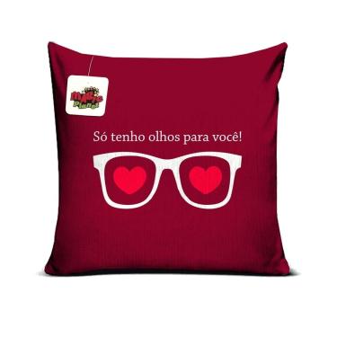 Imagem de Almofada 40x40 Só Tenho Olhos Pra Você Presente Dia dos Namorados